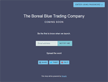 Tablet Screenshot of borealblue.com